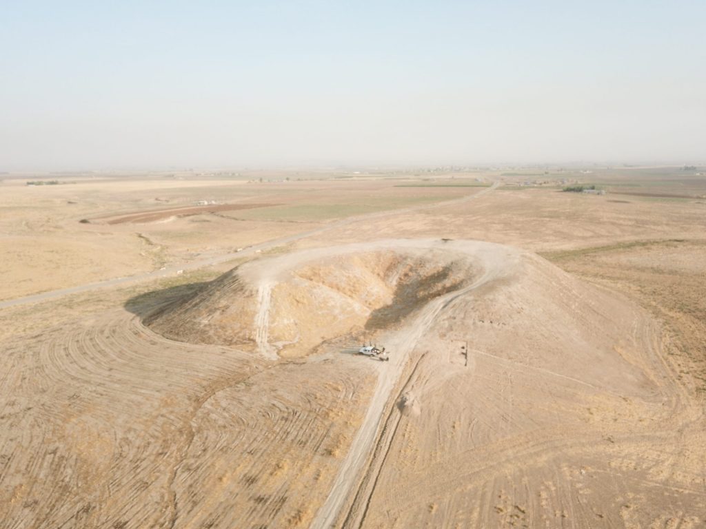 Veduta aerea (da drone) del sito archeologico di Girdi Aliawa, Regione del Kurdistan Iracheno ( ©MAIPE)